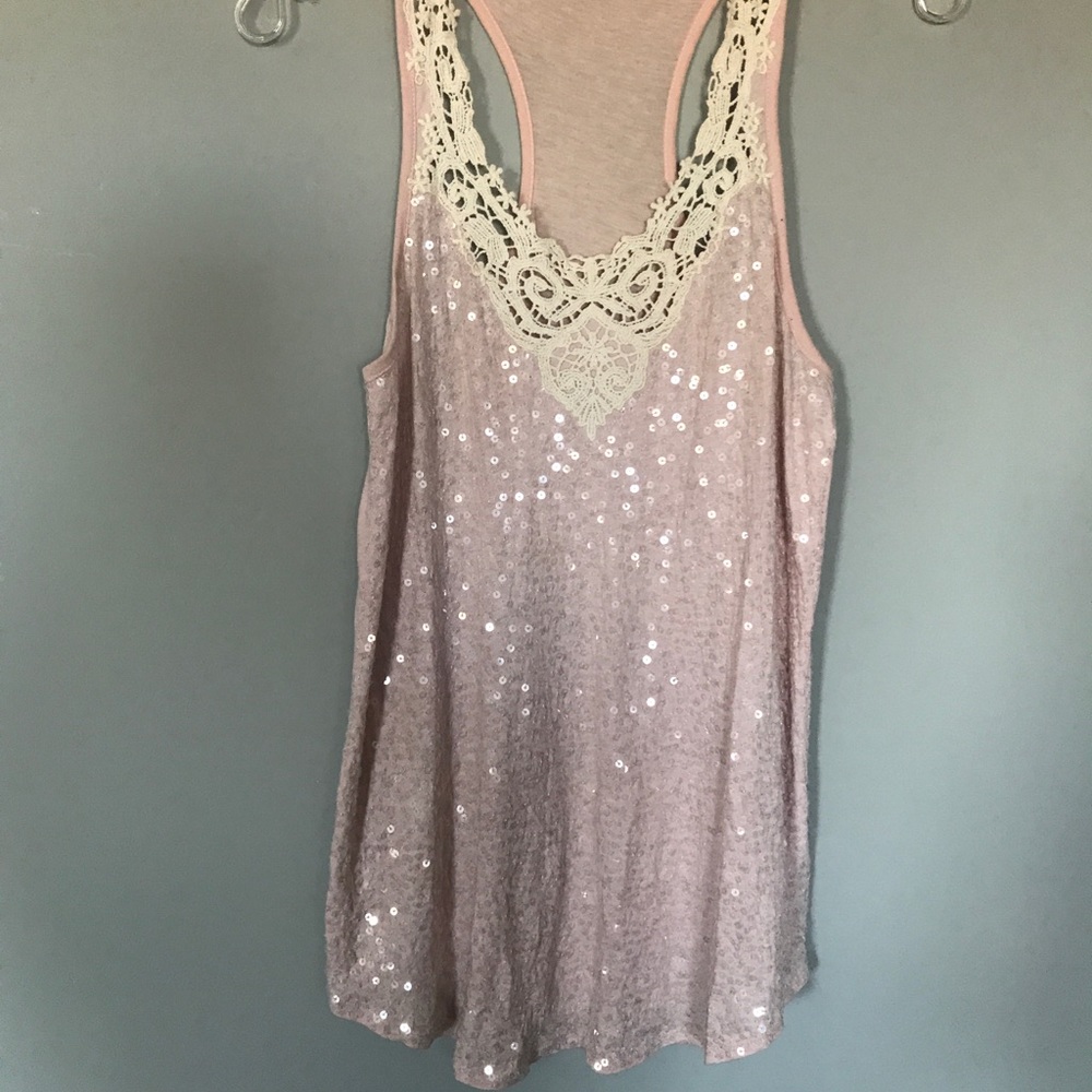 Express sequins top